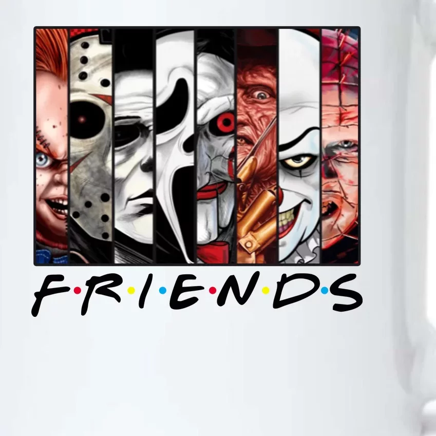 Friends Halloween Horror Squad Parody Black Color Changing Mug