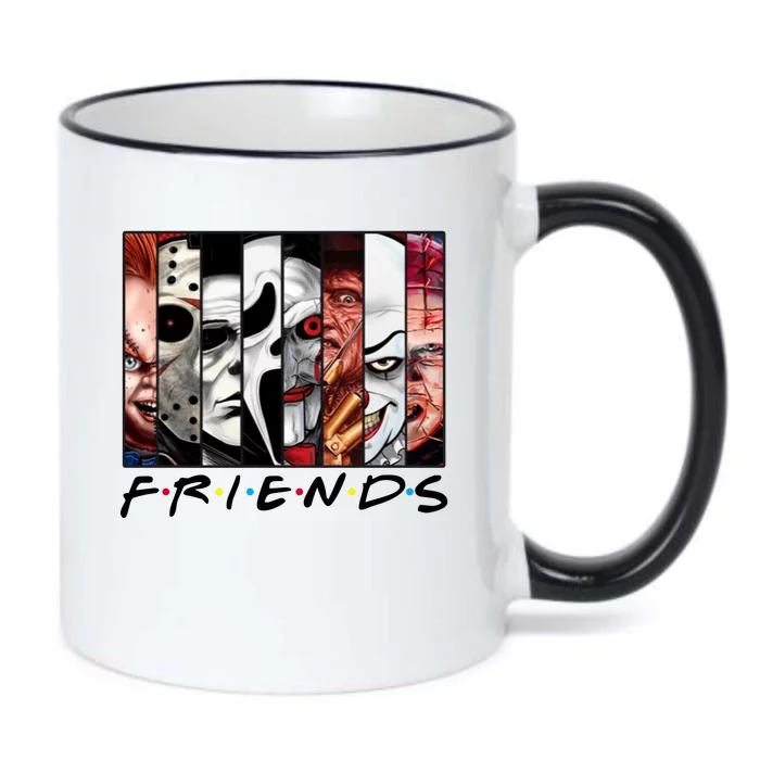 Friends Halloween Horror Squad Parody Black Color Changing Mug