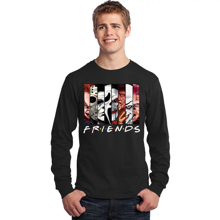 Friends Halloween Horror Squad Parody Long Sleeve Shirt