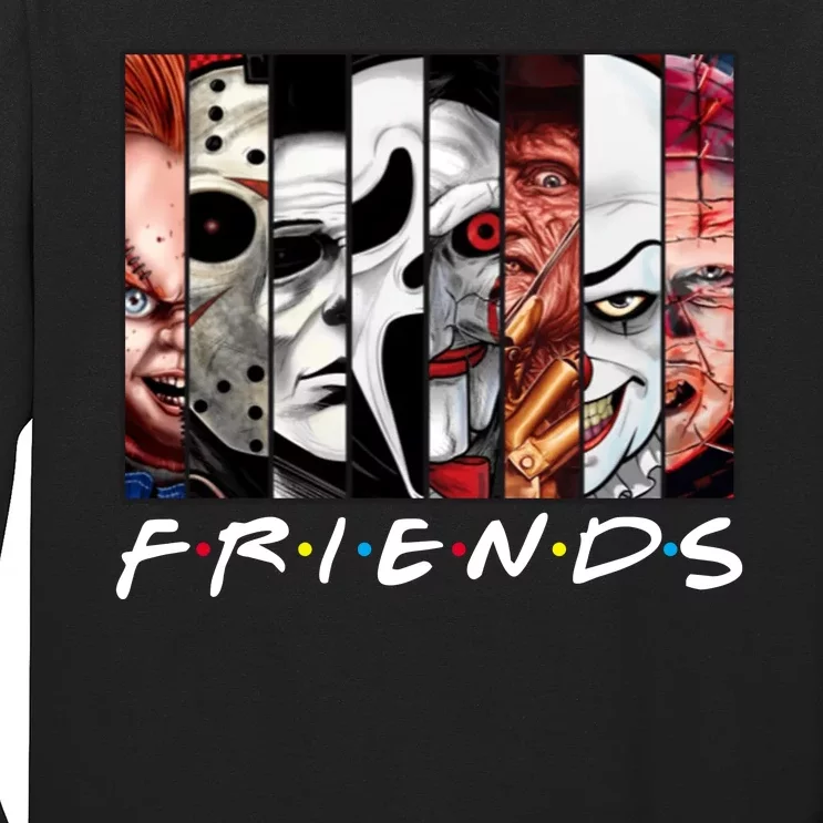 Friends Halloween Horror Squad Parody Long Sleeve Shirt