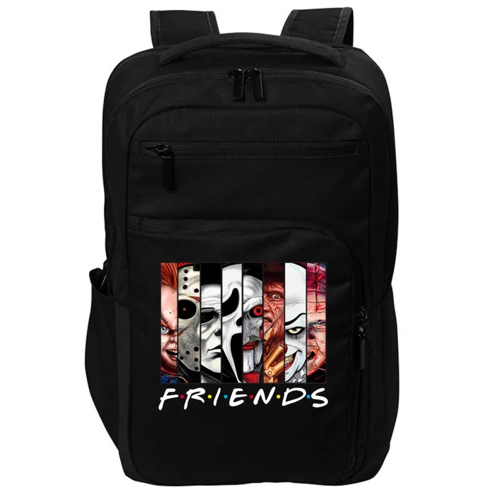 Friends Halloween Horror Squad Parody Impact Tech Backpack