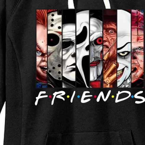 Friends Halloween Horror Squad Parody Women's Fleece Hoodie