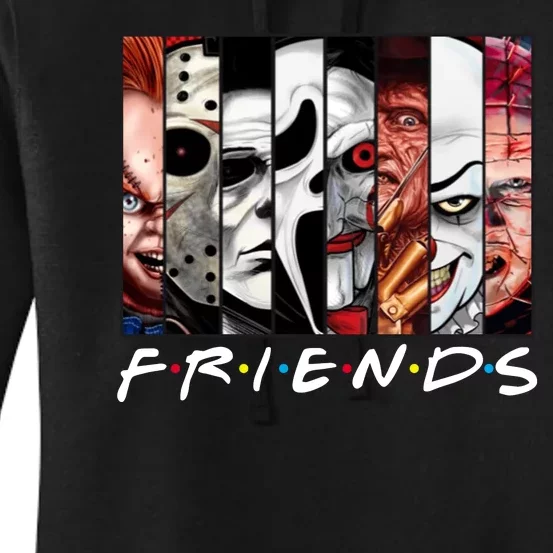 Friends Halloween Horror Squad Parody Women's Pullover Hoodie