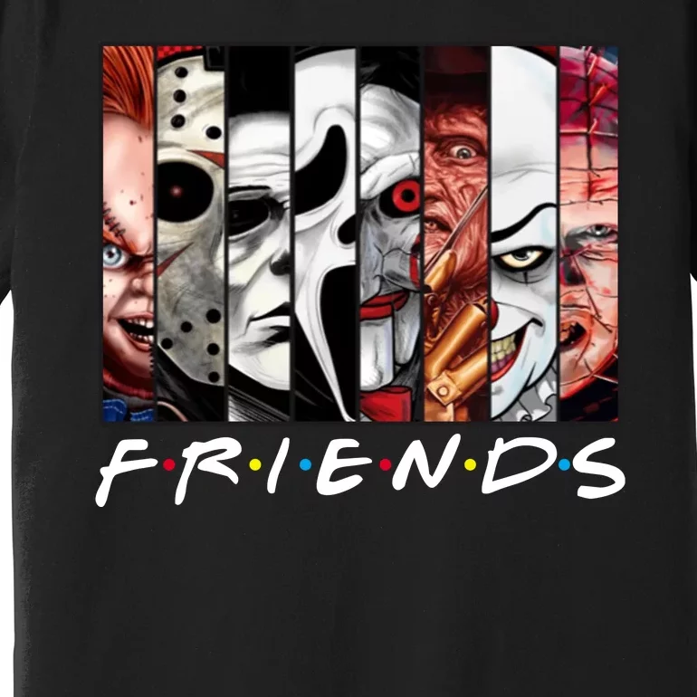 Friends Halloween Horror Squad Parody Premium T-Shirt