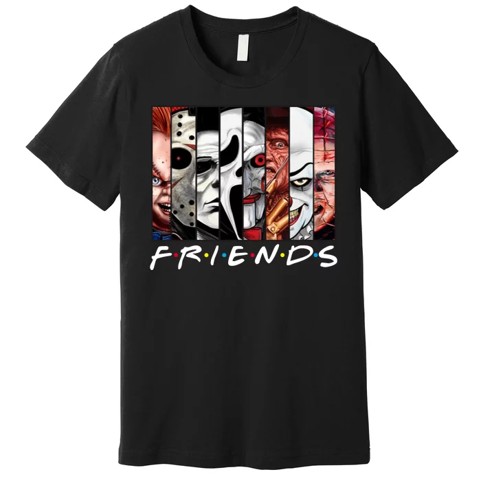 Friends Halloween Horror Squad Parody Premium T-Shirt