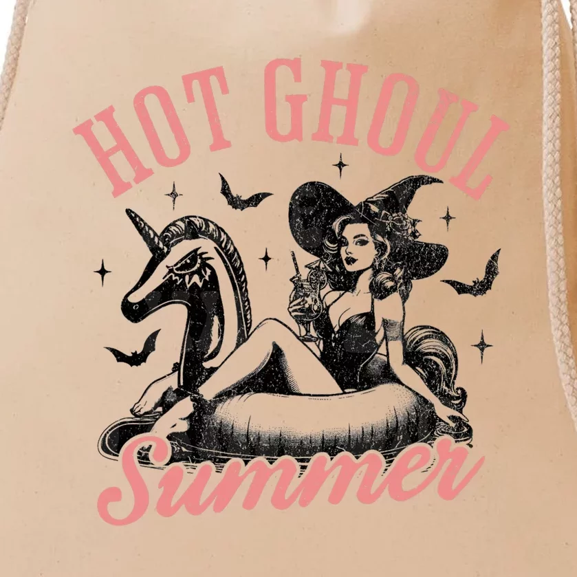 Funny Halloween Hot Ghoul Summer Summerween Drawstring Bag