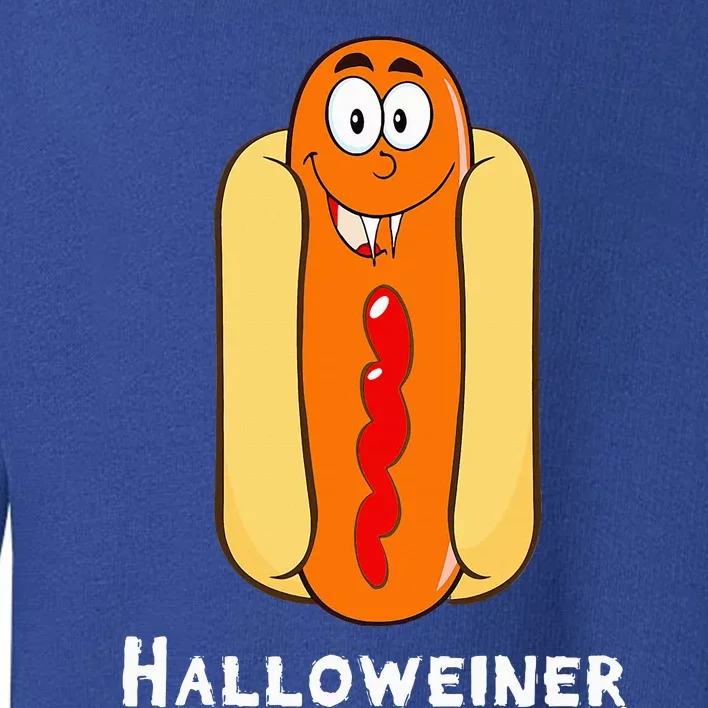 Funny Halloween Hot Dog Costume Halloweiner Party Weiner Toddler Sweatshirt