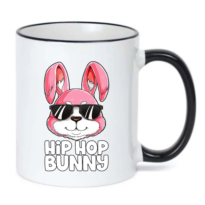 Funny Hip Hop Bunny Easter Rabbit Lover Funny Gift Black Color Changing Mug