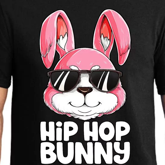 Funny Hip Hop Bunny Easter Rabbit Lover Funny Gift Pajama Set