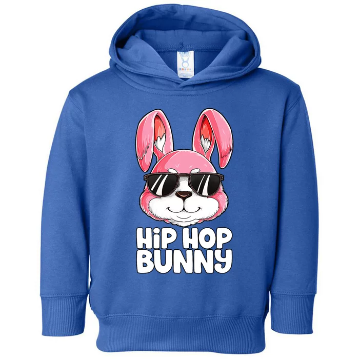 Funny Hip Hop Bunny Easter Rabbit Lover Funny Gift Toddler Hoodie