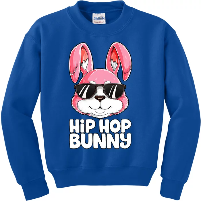 Funny Hip Hop Bunny Easter Rabbit Lover Funny Gift Kids Sweatshirt