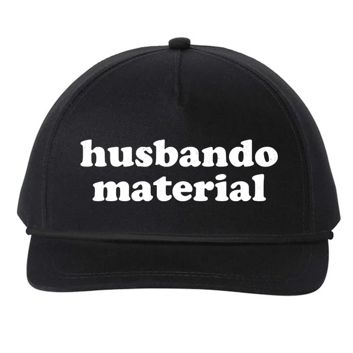 Funny Husbando Husband Material Anime Fan Snapback Five-Panel Rope Hat