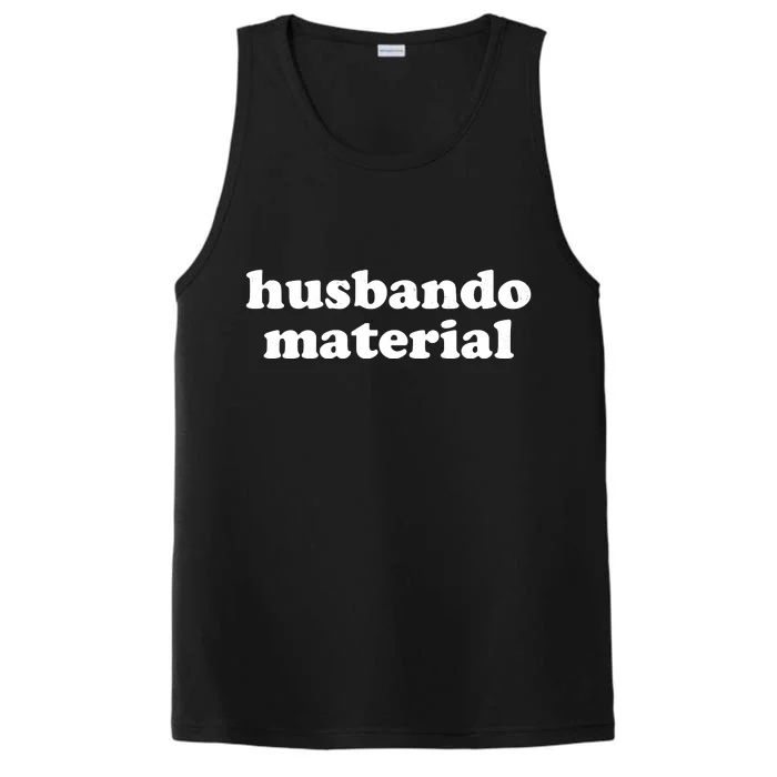 Funny Husbando Husband Material Anime Fan Performance Tank