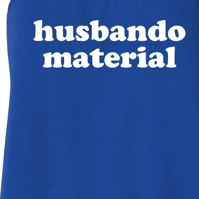 Funny Husbando Husband Material Anime Fan Women's Racerback Tank