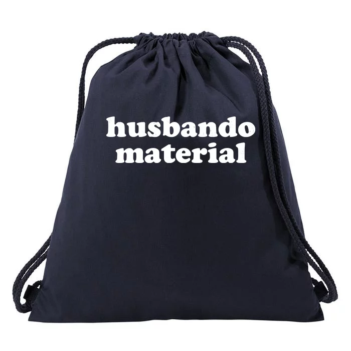 Funny Husbando Husband Material Anime Fan Drawstring Bag