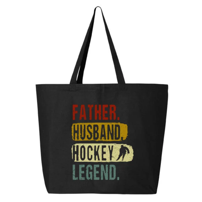 Father Husband Hockey Legend Hockey Dad Father's Day Gift 25L Jumbo Tote