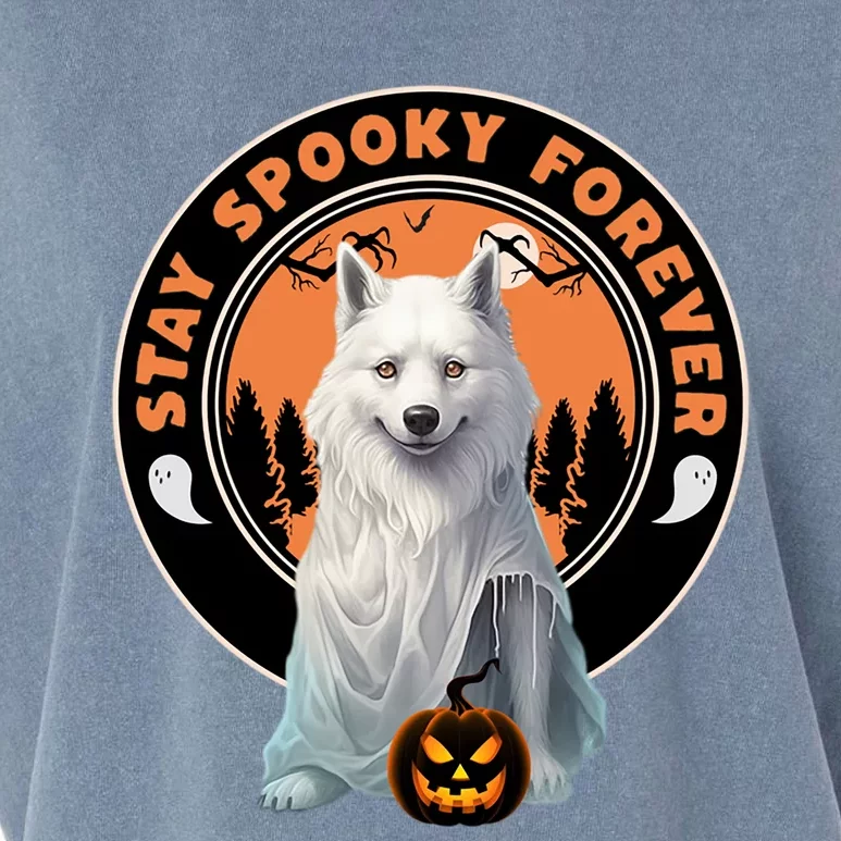 Funny Halloween Husky Stay Spooky Forever Costume Dog Lover Funny Gift Garment-Dyed Women's Muscle Tee