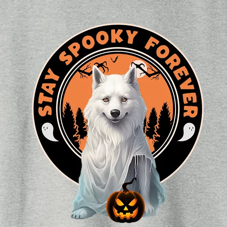 Funny Halloween Husky Stay Spooky Forever Costume Dog Lover Funny Gift Women's Crop Top Tee