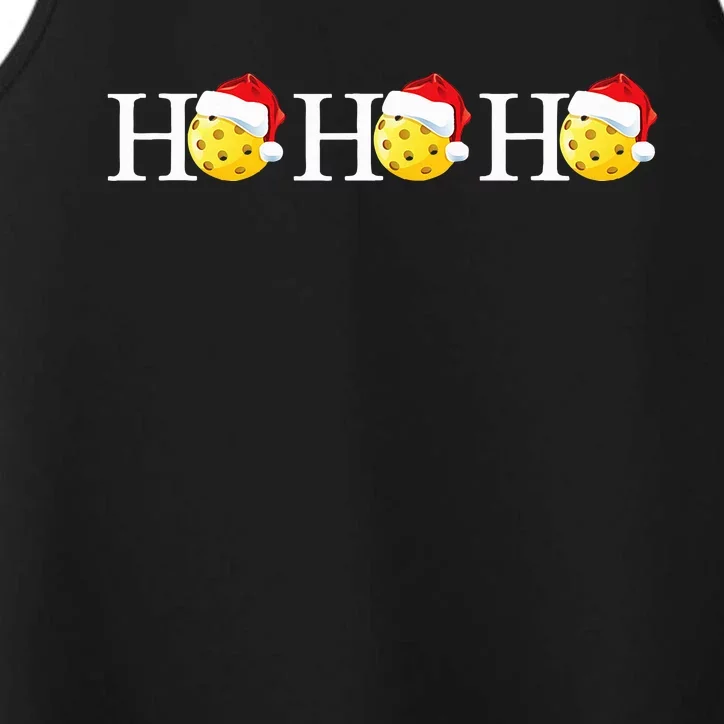 Funny Ho Ho Ho Christmas Pickleball Santa Performance Tank