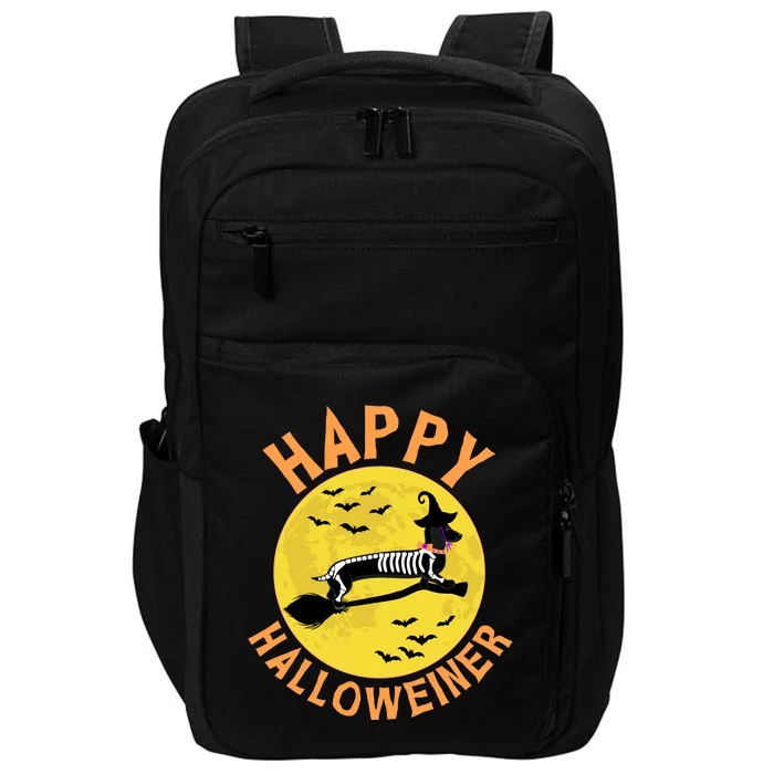 Funny Happy Halloweiner Dachshund Lover Impact Tech Backpack