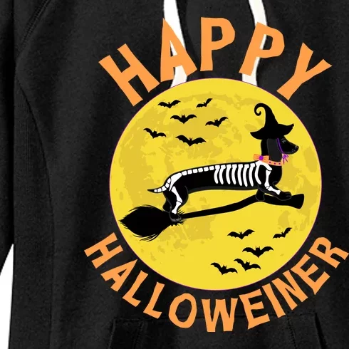 Funny Happy Halloweiner Dachshund Lover Women's Fleece Hoodie