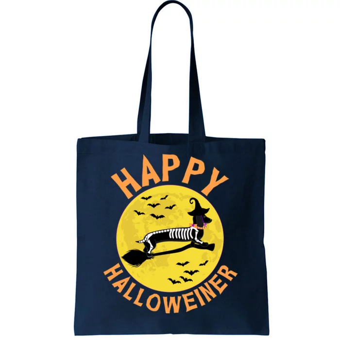 Funny Happy Halloweiner Dachshund Lover Tote Bag