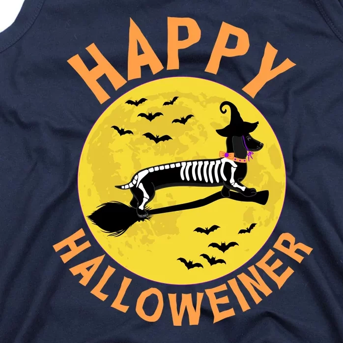 Funny Happy Halloweiner Dachshund Lover Tank Top