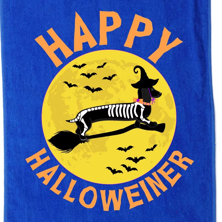 Funny Happy Halloweiner Dachshund Lover Platinum Collection Golf Towel