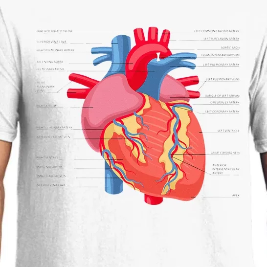 Funny Human Heart Anatomy Anatomical Heart Pajama Set