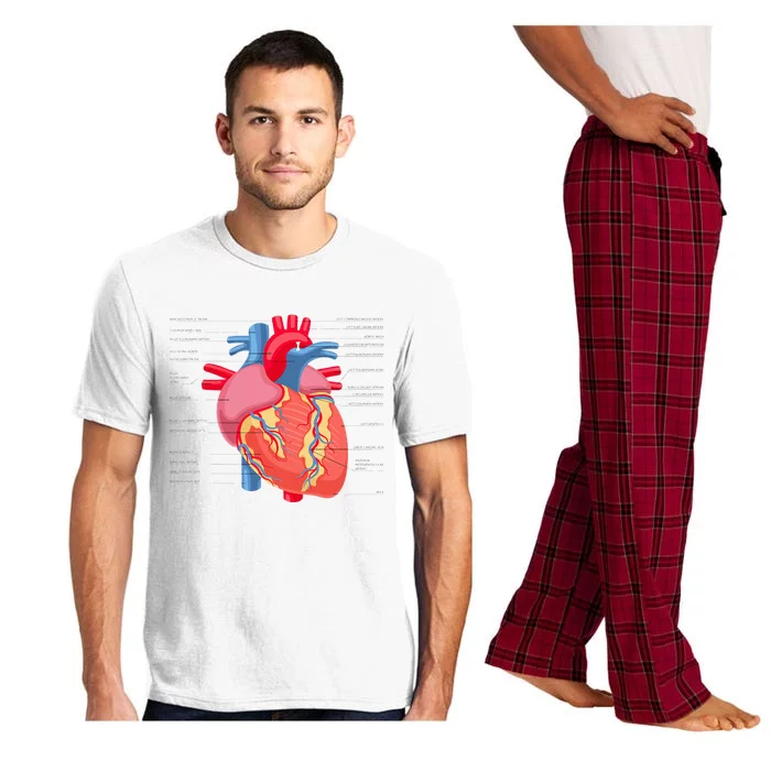 Funny Human Heart Anatomy Anatomical Heart Pajama Set