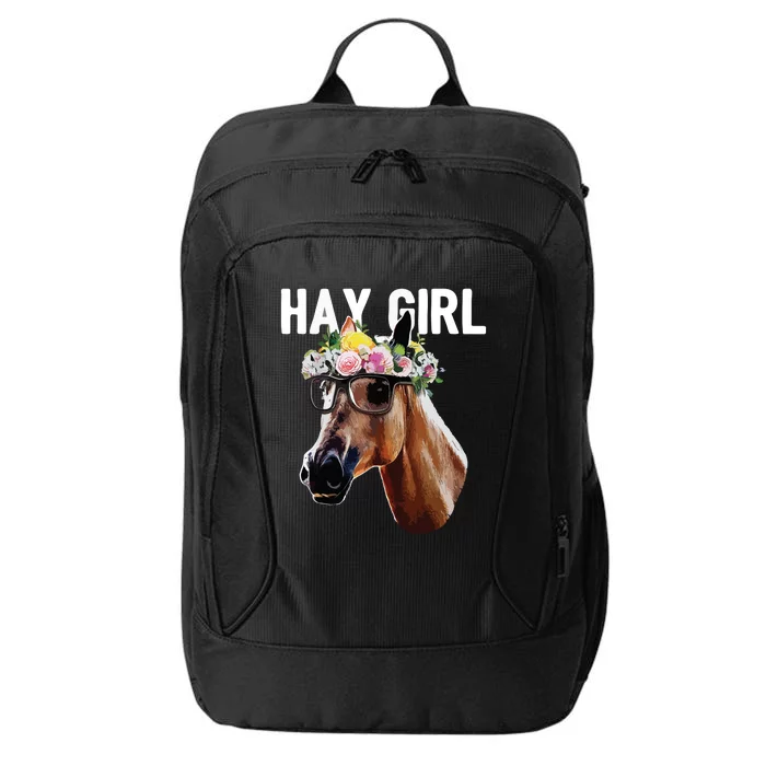 Floral Horse Horseback Riding Equestrian Farm Gift City Backpack