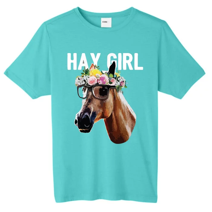 Floral Horse Horseback Riding Equestrian Farm Gift ChromaSoft Performance T-Shirt