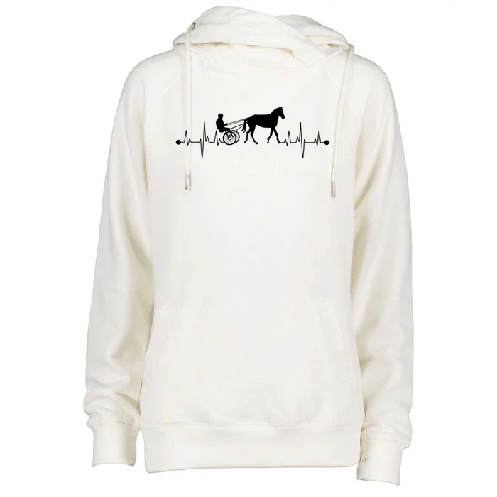 Funny Harness Horse Racing Gift Fo Men Women Horse Racer Fan Great Gift Womens Funnel Neck Pullover Hood