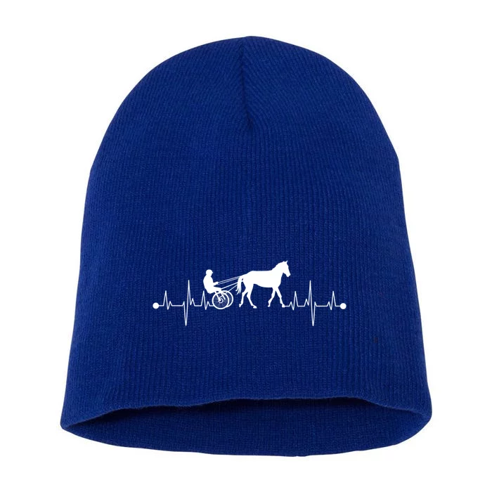 Funny Harness Horse Racing Gift Fo Men Women Horse Racer Fan Great Gift Short Acrylic Beanie