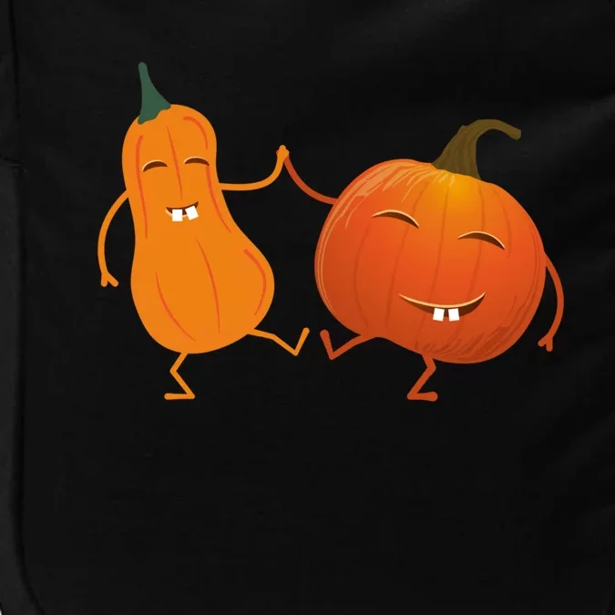 Funny Happy Halloween Dancing Squash And Pumpkin Gift Impact Tech Backpack