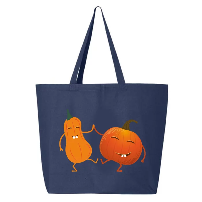 Funny Happy Halloween Dancing Squash And Pumpkin Gift 25L Jumbo Tote