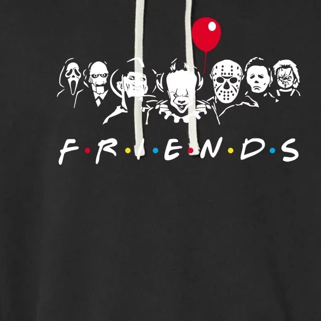 Friends Halloween Horror Garment-Dyed Fleece Hoodie