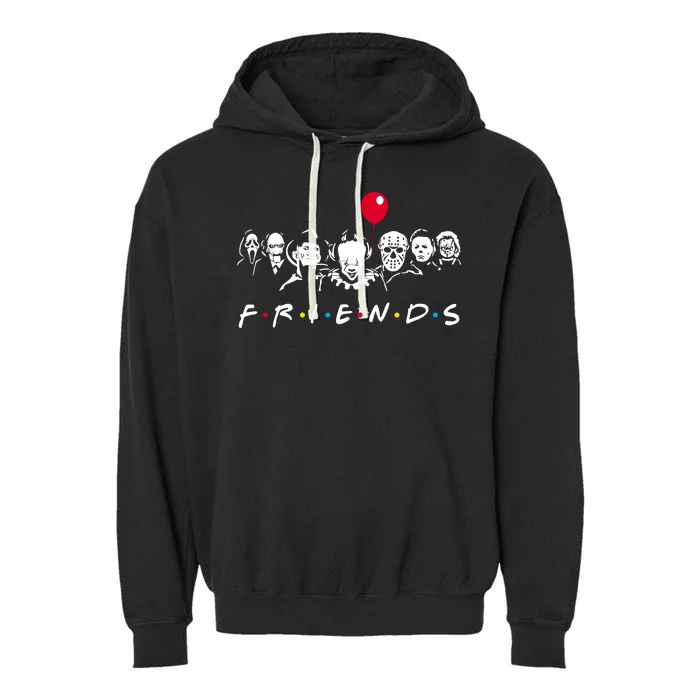 Friends Halloween Horror Garment-Dyed Fleece Hoodie