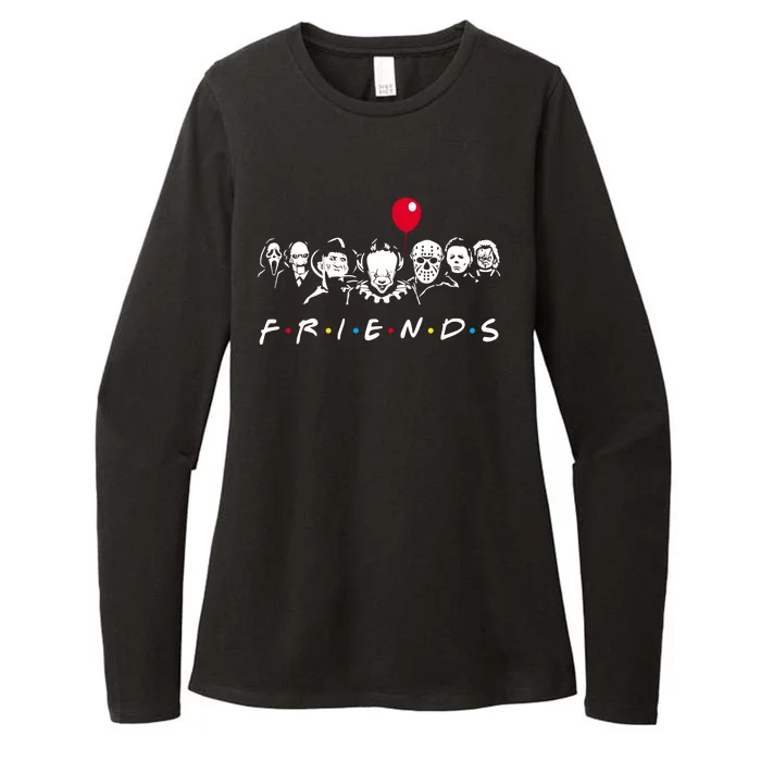 Friends Halloween Horror Womens CVC Long Sleeve Shirt