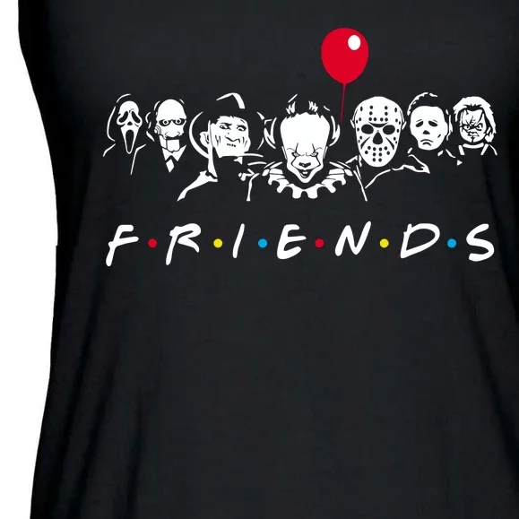 Friends Halloween Horror Ladies Essential Flowy Tank