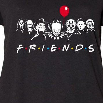 Friends Halloween Horror Women's Plus Size T-Shirt