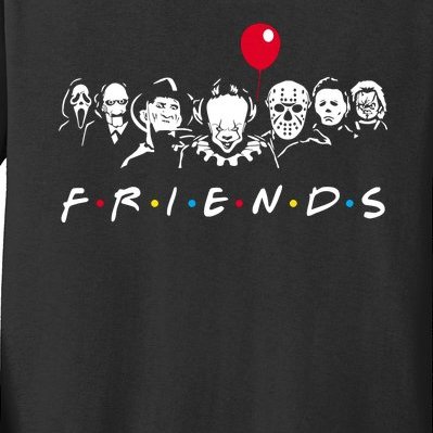 Friends Halloween Horror Kids Long Sleeve Shirt