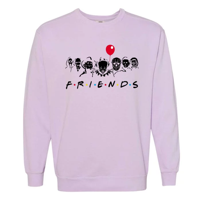 Friends Halloween Horror Garment-Dyed Sweatshirt