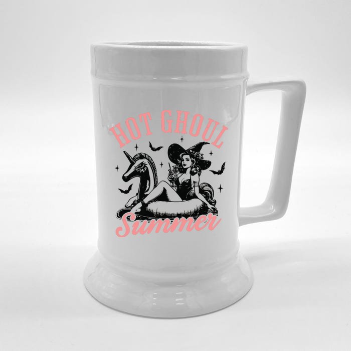 Funny Halloween Hot Ghoul Summer Summerween Front & Back Beer Stein