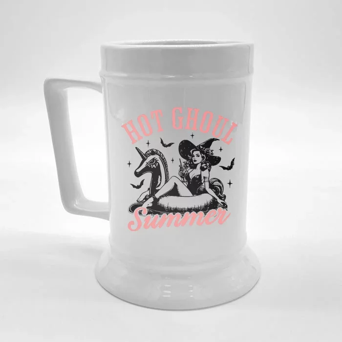 Funny Halloween Hot Ghoul Summer Summerween Front & Back Beer Stein