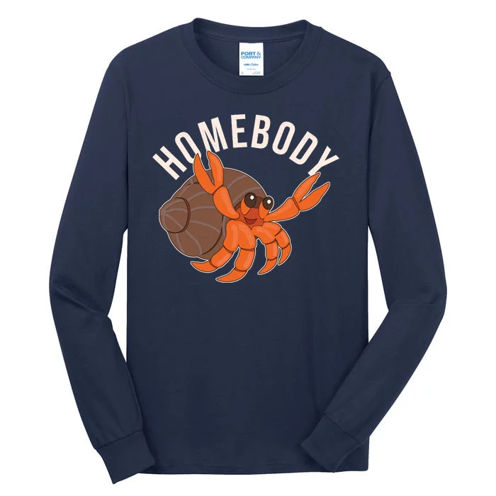 Funny Homebody Hermit Crab Tall Long Sleeve T-Shirt