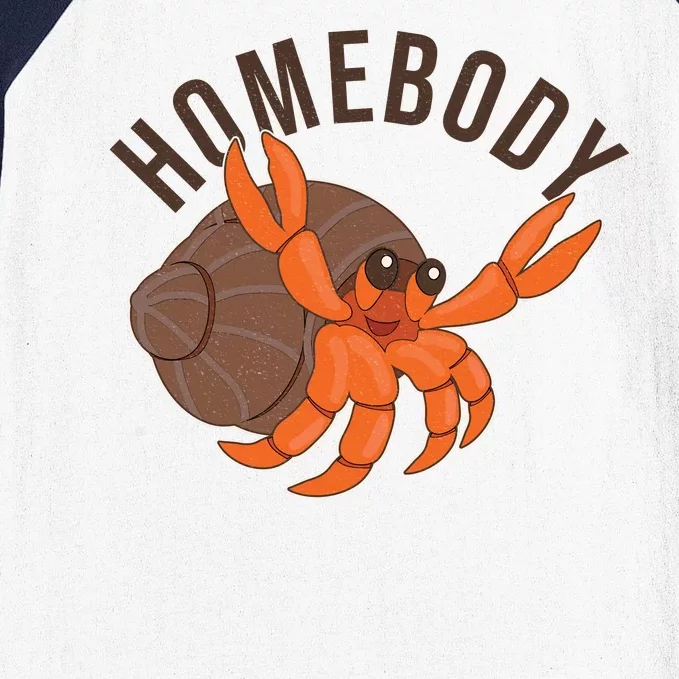 Funny Homebody Hermit Crab Baseball Sleeve Shirt