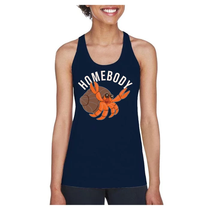 Funny Homebody Hermit Crab Women's Racerback Tank