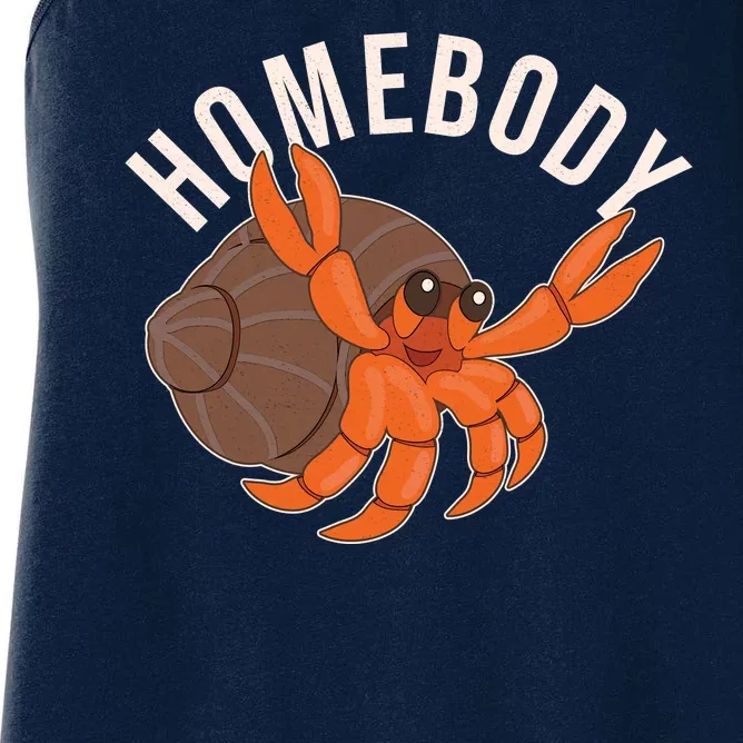 Funny Homebody Hermit Crab Women's Racerback Tank