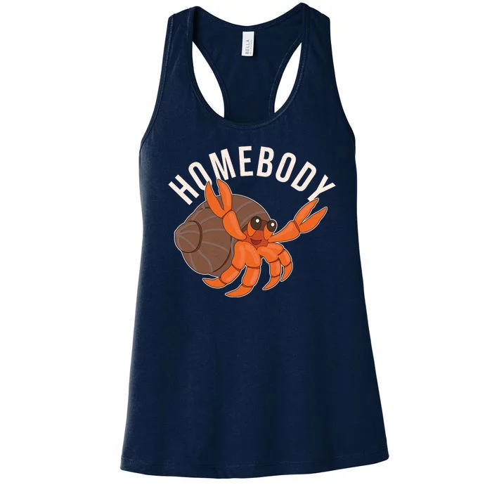 Funny Homebody Hermit Crab Women's Racerback Tank